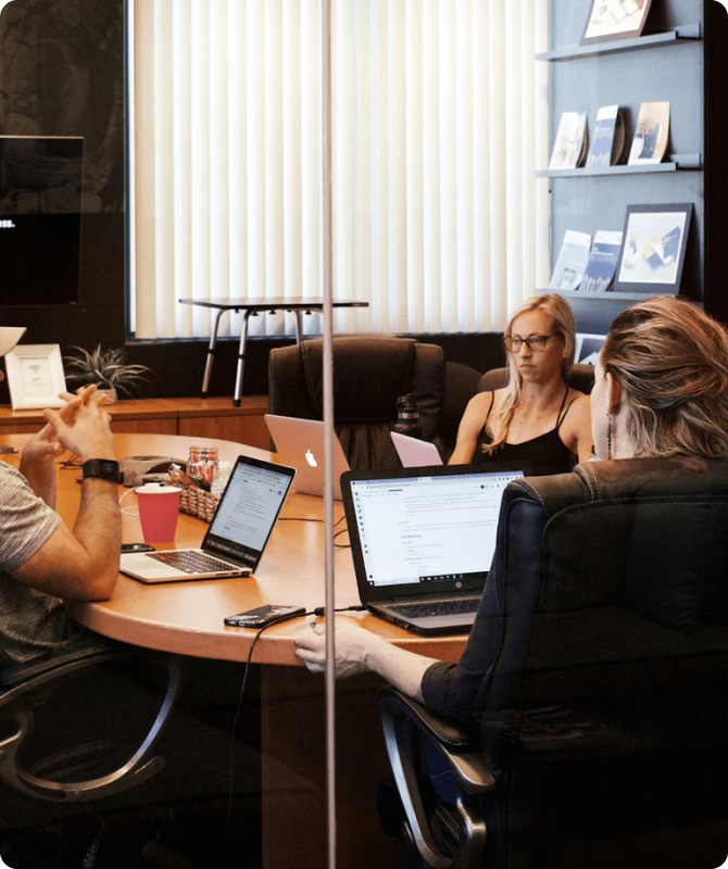 People in a meeting
